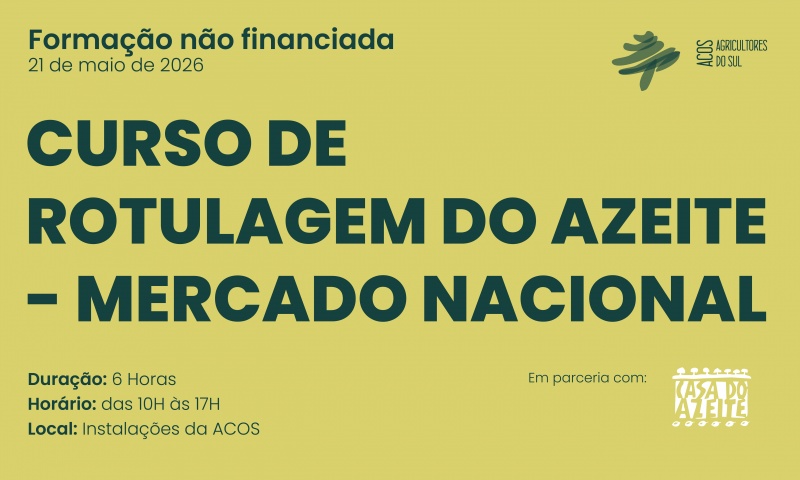 Curso de Rotulagem do Azeite - Mercado Nacional